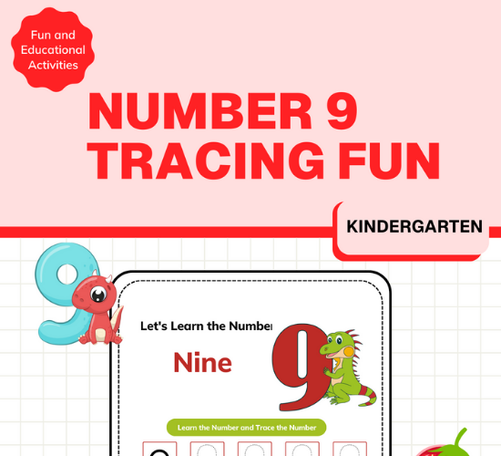 Number 9 Tracing Fun