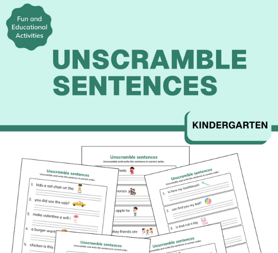 Unscramble the Words: Picture Puzzle Fun!