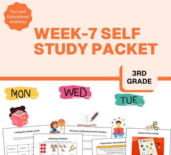 Grade Third My Study Packet Week 7