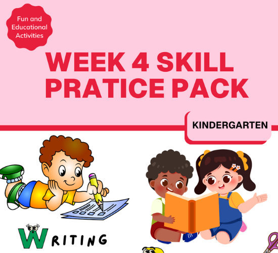 kindergarten Skills Practice Pack Week 4