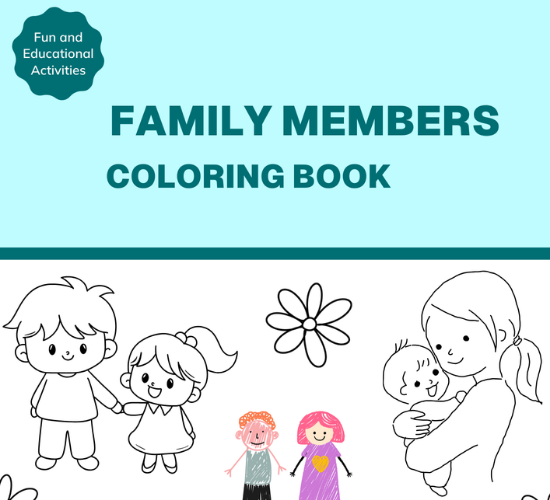 Family Members Coloring Book