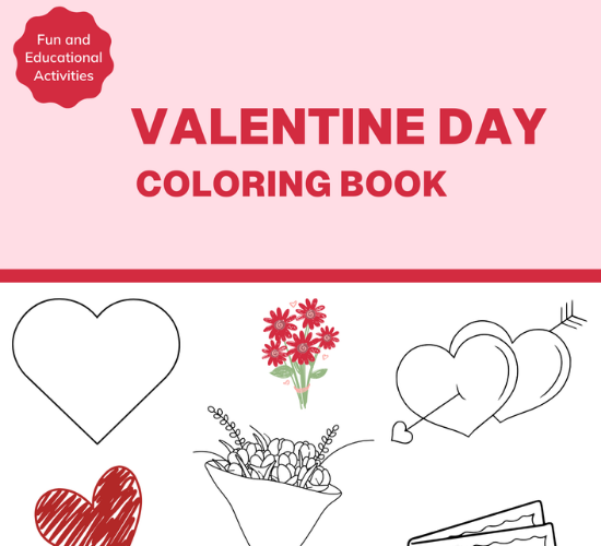Valentine Day Coloring Book