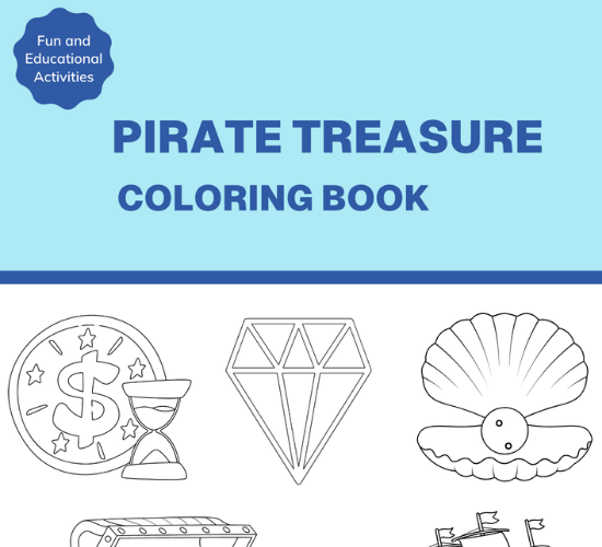 Pirate Treasure Coloring Book