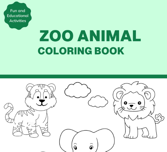 Zoo Animal Coloring Book