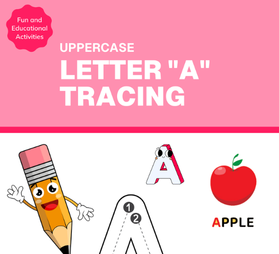 Uppercase Letter "A" Tracing