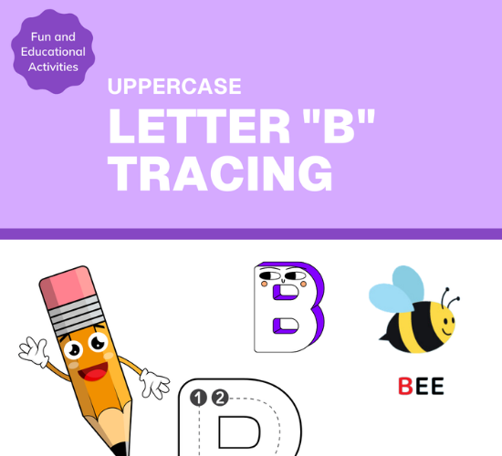 Uppercase Letter "B" Tracing