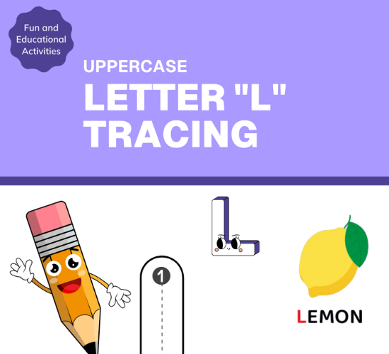 Uppercase Letter "L" Tracing
