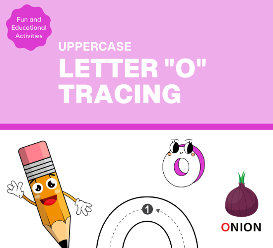 Uppercase Letter "O" Tracing