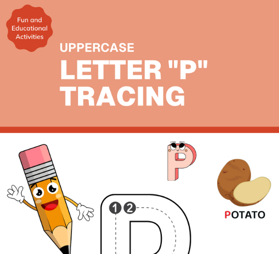 Uppercase Letter "P" Tracing