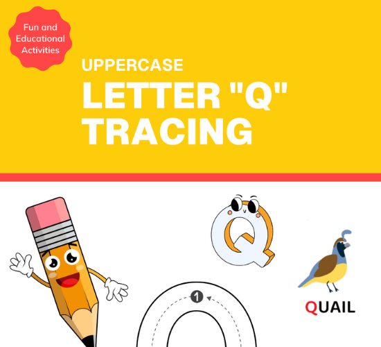 Uppercase Letter "Q" Tracing
