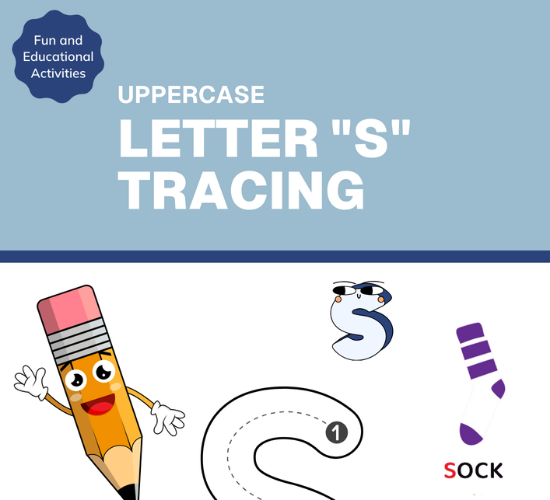 Uppercase Letter "S" Tracing