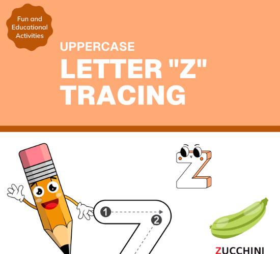 Uppercase Letter "Z" Tracing