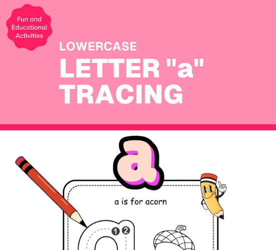 Lowercase Letter "a" Tracing