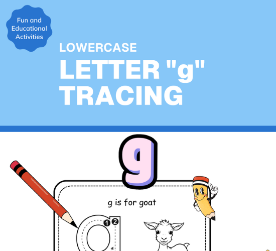 Lowercase Letter "g" Tracing