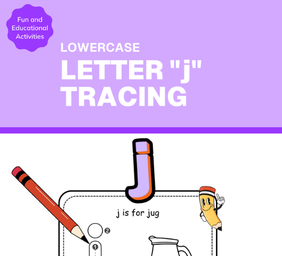 Lowercase Letter "j" Tracing