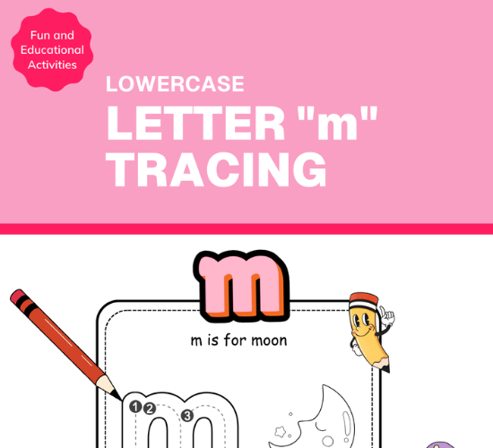 Lowercase Letter "m" Tracing