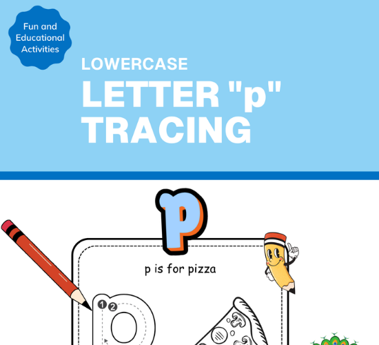 Lowercase Letter "p" Tracing