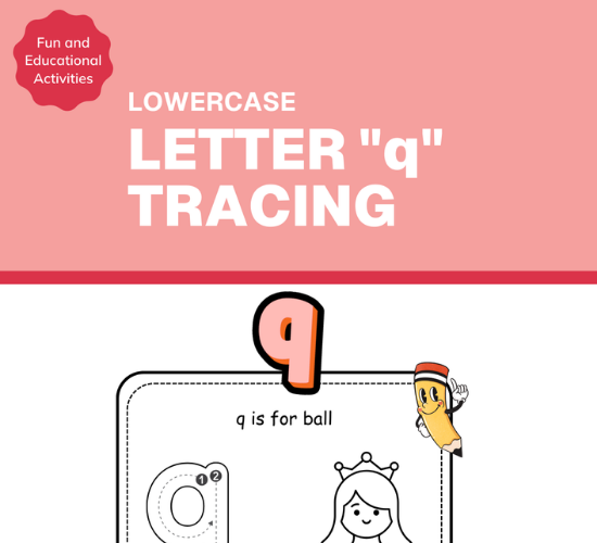 Lowercase Letter "q" Tracing