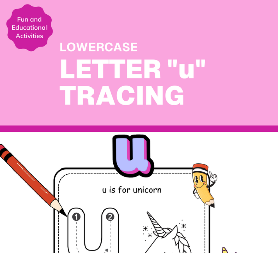 Lowercase Letter "u" Tracing