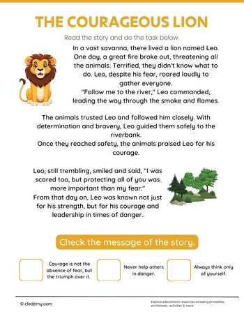 The Courageous Lion