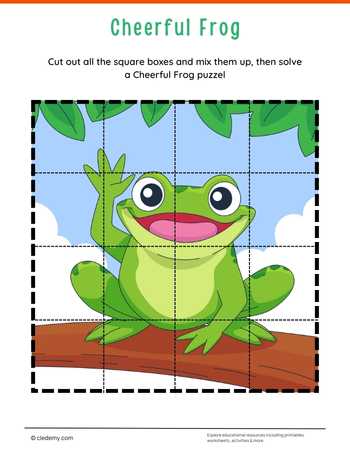 Cheerful Frog Jigsaw Puzzle