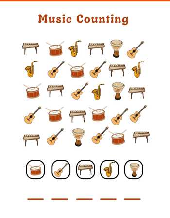 Fun Music instrument Counting