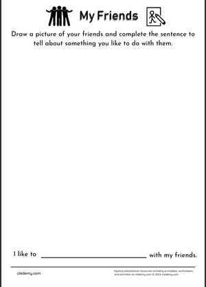 Draw and Write about Your Friends