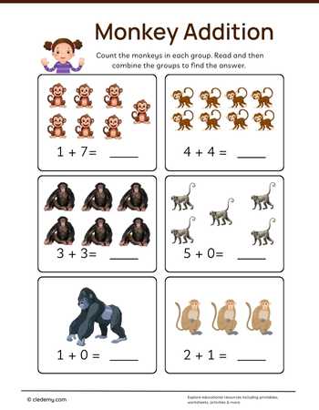 Count and Add Monkey Addition