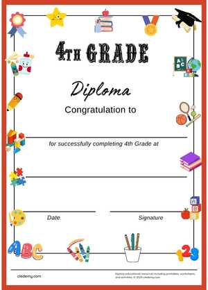 4th Grade Achievement Diploma
