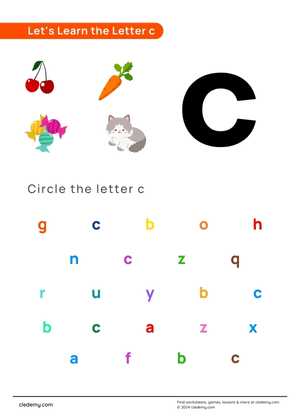 Find and Circle The Letter C