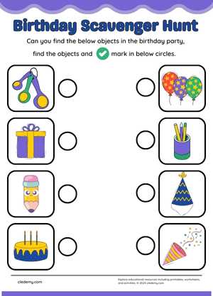 Find It: Birthday Scavenger Fun!