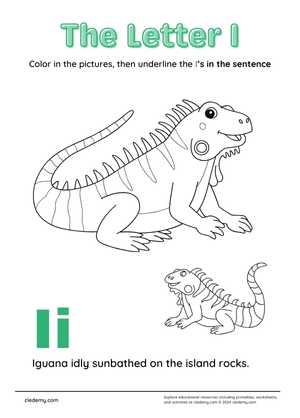 Alphabet Letters I