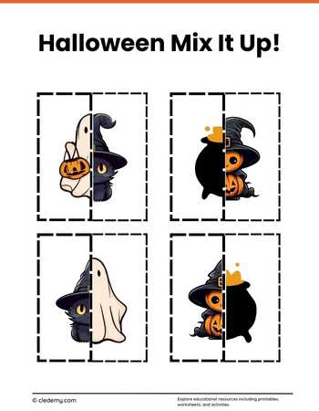 Halloween Puzzle Mix It Up