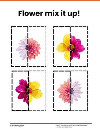 Flower Puzzle Mix It Up