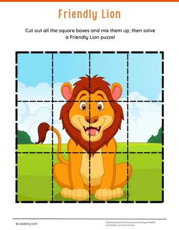 Friendly Lion-Jigsaw Puzzle