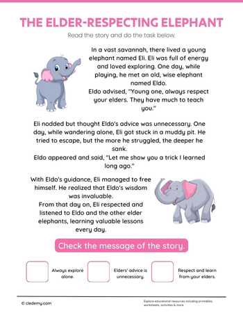 The Elder Respecting Elephant