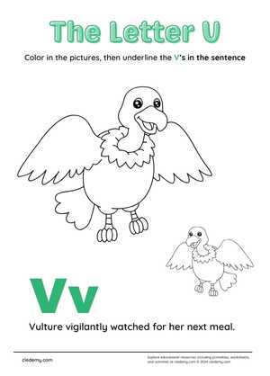 Alphabet Letters V