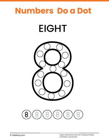 Numbers 8 Do a Dot