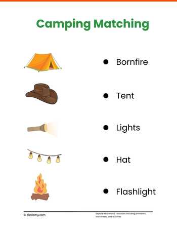 Matching Camping With Names