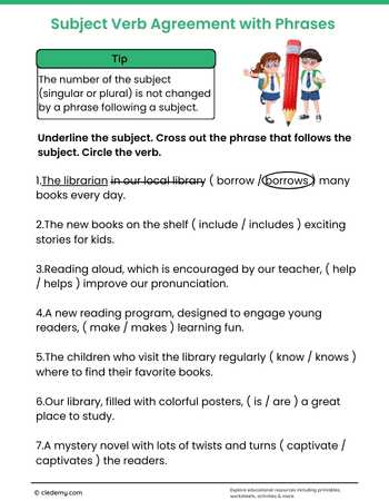Subject Verb Agreement & Phrases