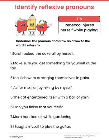 Identify Reflexive Pronouns