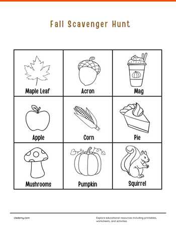 Fall Scavenger Hunt 2