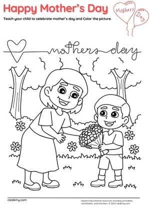 Happy Mother's Day Coloring Fun!