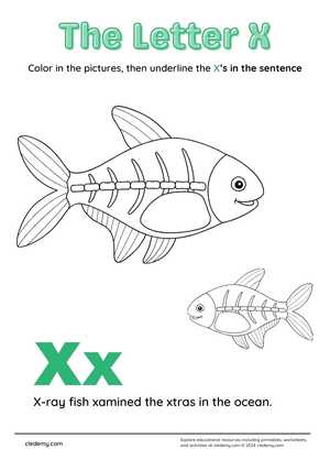 Alphabet Letters: X