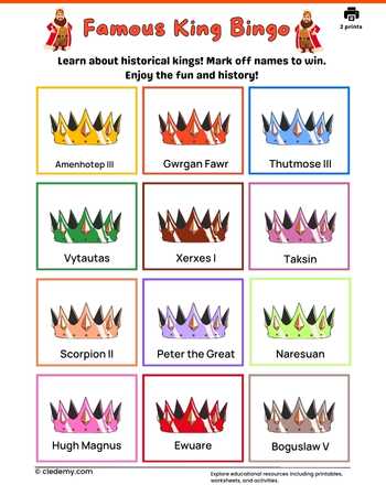 Famous King Bingo