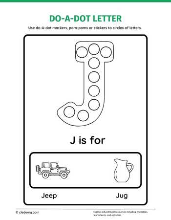 Letters J Do a Dot