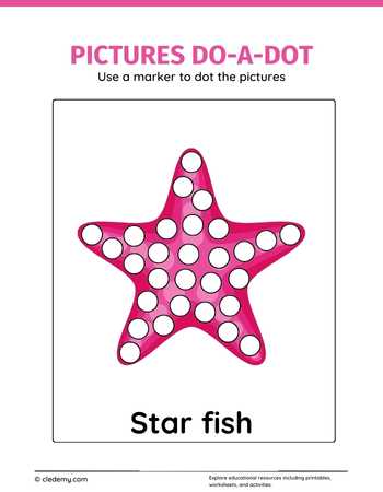 Star Fish Pictures Do a Dot