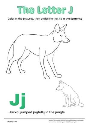 Alphabet Letters: J