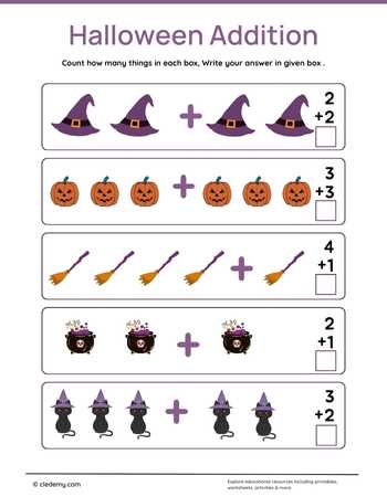 Count and Add Halloween Addition