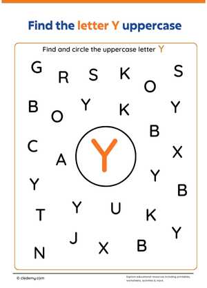 Find And Circle The Letter Y Uppercase